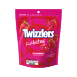 TWIZZLERS STRAWBERRY FLAVORED FILLED BITES POUCH 226G   - PACK OF 1