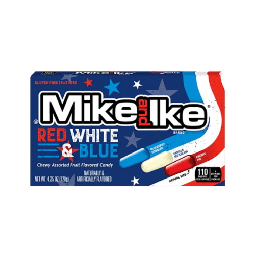 MIKE AND IKE RED, WHITE & BLUE 120G  - PACK OF 1