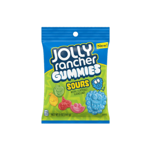 JOLLY RANCHER SOUR GUMMIES PEG BAG 198G   - PACK OF 1
