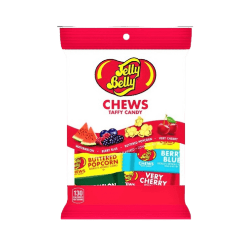 JELLY BELLY CHEWS TAFFY CANDY 198G   - PACK OF 1