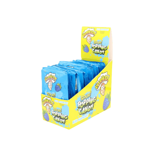WARHEADS POP CANDY POUCH BLUE RASPBERRY 9G  - PACK OF 1