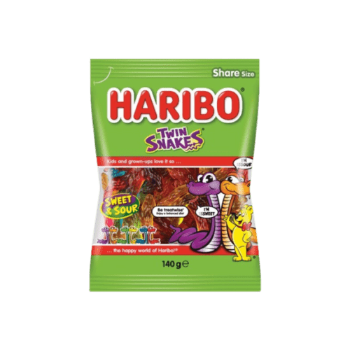 HARIBO TWIN SNAKES 140G  - PACK OF 1