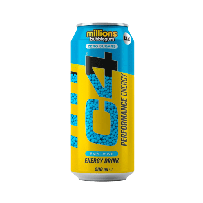 C4 ENERGY MILLIONS BUBBLE GUM 500ML  EU  - PACK OF 1