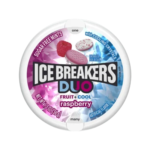 ICE BREAKERS DUO RASPBERRY 36G  - PACK OF 1
