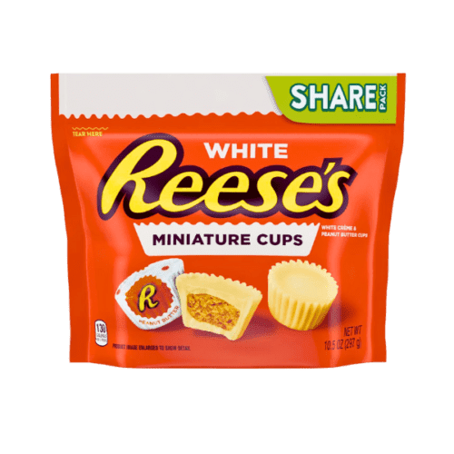 REESES WHITE MINIATURE CUPS 120G   - PACK OF 1
