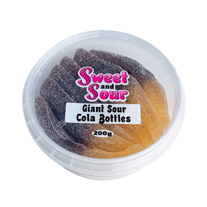 SWEET AND SOUR GIANT SOUR COLA BOTTLES 175G   - PACK OF 1