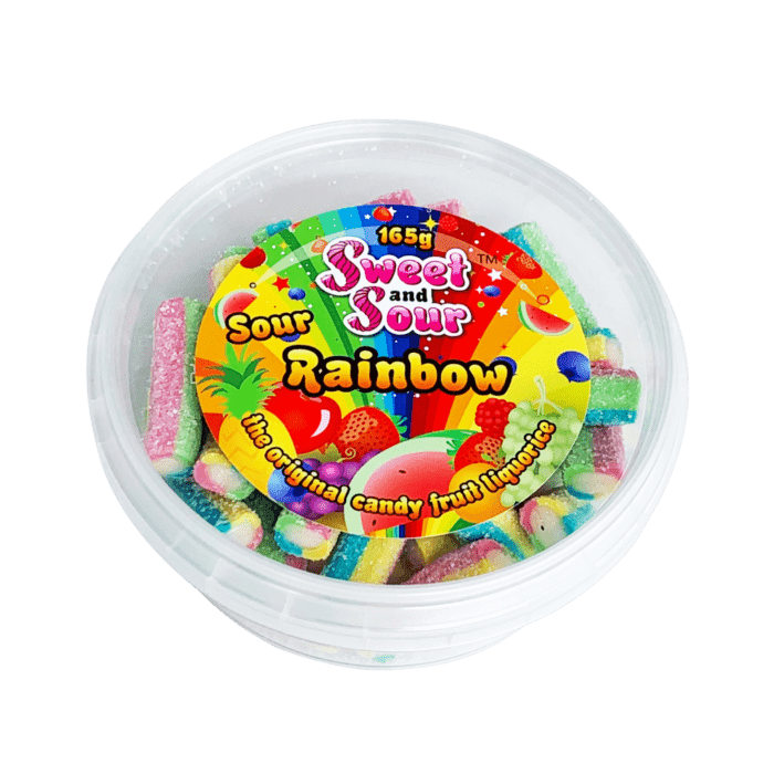 SWEET AND SOUR RAINBOW PIPES 165G   - PACK OF 1