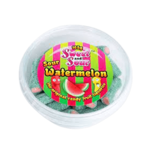 SWEET AND SOUR SOUR WATERMELON PIPES 165G   - PACK OF 1
