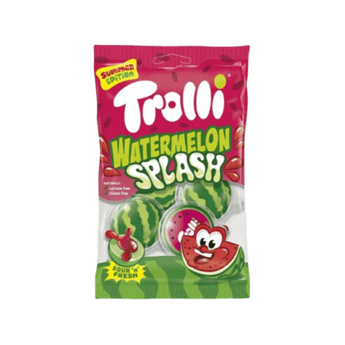TROLLI WATERMELON SPLASH PEG BAG 75G  - PACK OF 1