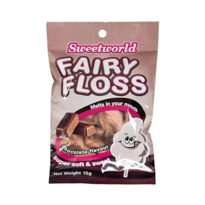 SWEETWORLD FAIRY FLOSS CHOCOLATE 15G   - PACK OF 1 - Image 2