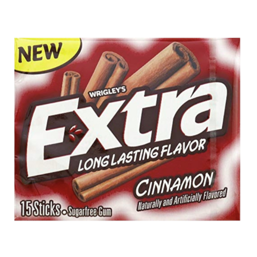 WRIGLEYS EXTRA CINNAMON GUM 64 GM  - PACK OF 1