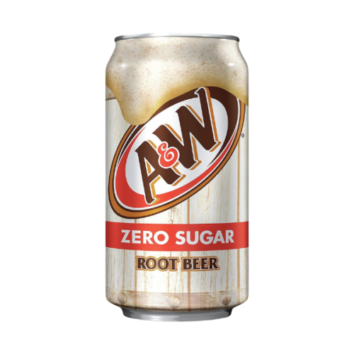 A&W ROOT BEER ZERO SUGAR 355ML   - PACK OF 1