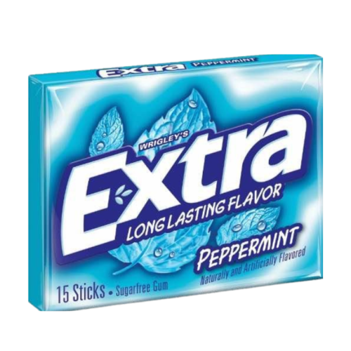 WRIGLEYS EXTRA PEPPERMINT 64 GM  - PACK OF 1