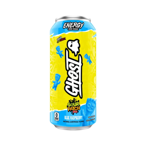 GHOST BLUE RASPBERRY SOUR PATCH KIDS ENERGY DRINK 473ML