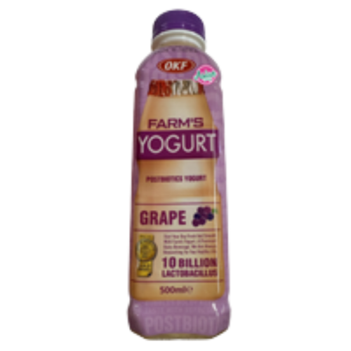 OKF FARMS YOGURT GRAPE DRINK 500 ML