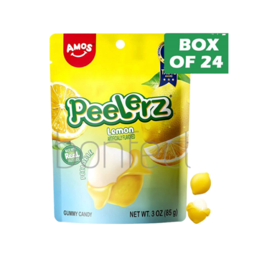 **AMOS PEELERZ LEMON BAG 85G * 24 PACK**