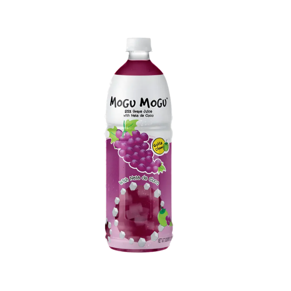 MOGU MOGU GRAPE JUICE WITH NATA DE COCO 1L