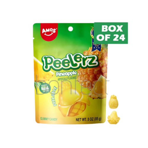 AMOS PEELERZ PINEAPPLE BAG 85G x 24 PACK