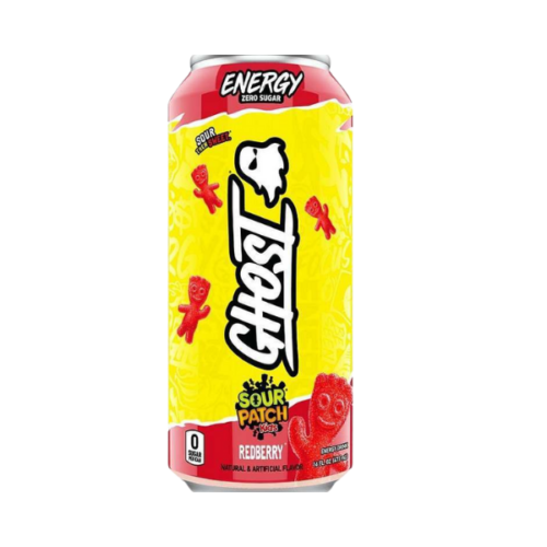 GHOST ENERGY RED BERRY SOUR PATCH KIDS  DRINK 473ML
