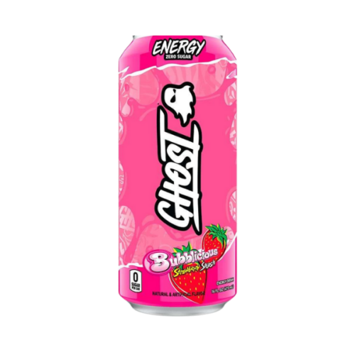 GHOST ENERGY BUBBLICIOUS STRAWBERRY  DRINK 473ML
