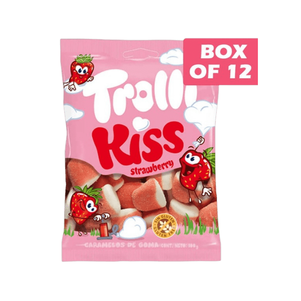 TROLLI KISS STRAWBERRY BAG 100G * 12 PACK